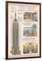 Empire State Building Technical-Lantern Press-Framed Art Print