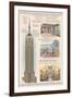 Empire State Building Technical-Lantern Press-Framed Art Print