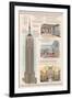 Empire State Building Technical-Lantern Press-Framed Art Print