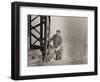 Empire State Building under Construction, 1930 (Gelatin Silver Print)-Lewis Wickes Hine-Framed Giclee Print