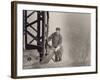 Empire State Building under Construction, 1930 (Gelatin Silver Print)-Lewis Wickes Hine-Framed Giclee Print