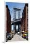 Empire State Building Underneath Brooklyn Bridge from DUMBO, Brooklyn-null-Framed Photo