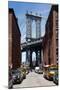 Empire State Building Underneath Brooklyn Bridge from DUMBO, Brooklyn-null-Mounted Photo