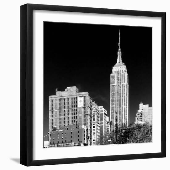 Empire State Building View in Winter-Philippe Hugonnard-Framed Photographic Print