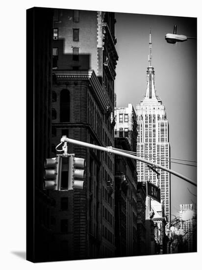 Empire State Building View in Winter-Philippe Hugonnard-Stretched Canvas