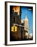 Empire State Building View in Winter-Philippe Hugonnard-Framed Photographic Print