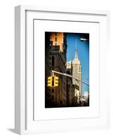 Empire State Building View in Winter-Philippe Hugonnard-Framed Art Print