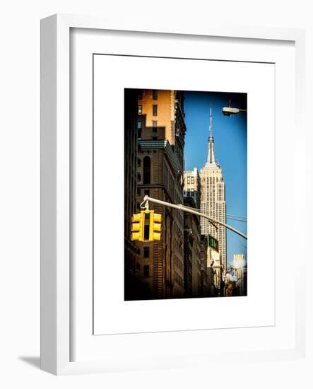 Empire State Building View in Winter-Philippe Hugonnard-Framed Art Print