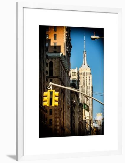 Empire State Building View in Winter-Philippe Hugonnard-Framed Art Print