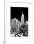 Empire State Building View in Winter-Philippe Hugonnard-Framed Art Print