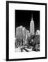 Empire State Building View in Winter-Philippe Hugonnard-Framed Art Print