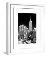 Empire State Building View in Winter-Philippe Hugonnard-Framed Art Print