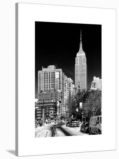 Empire State Building View in Winter-Philippe Hugonnard-Stretched Canvas