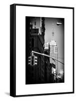 Empire State Building View in Winter-Philippe Hugonnard-Framed Stretched Canvas