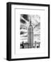 Empire State Building, White Frame, Full Size Photography, Manhattan, New York -Us-Philippe Hugonnard-Framed Art Print