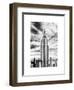 Empire State Building, White Frame, Full Size Photography, Manhattan, New York -Us-Philippe Hugonnard-Framed Art Print