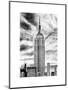 Empire State Building, White Frame, Full Size Photography, Manhattan, New York -Us-Philippe Hugonnard-Mounted Art Print