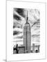 Empire State Building, White Frame, Full Size Photography, Manhattan, New York -Us-Philippe Hugonnard-Mounted Art Print