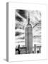 Empire State Building, White Frame, Full Size Photography, Manhattan, New York -Us-Philippe Hugonnard-Stretched Canvas