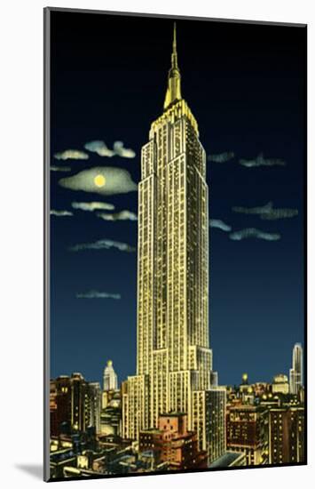 Empire State Building-null-Mounted Poster