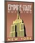 Empire State Building-Brian James-Mounted Giclee Print