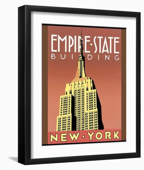 Empire State Building-Brian James-Framed Art Print