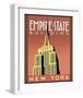 Empire State Building-Brian James-Framed Art Print