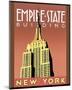 Empire State Building-Brian James-Mounted Art Print