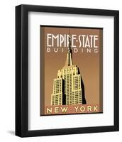 Empire State Building-Brian James-Framed Art Print