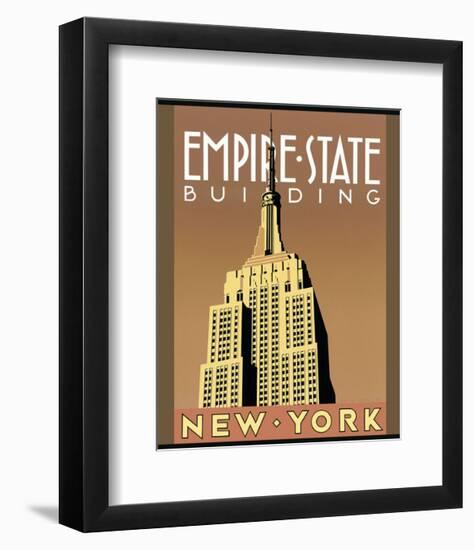 Empire State Building-Brian James-Framed Art Print