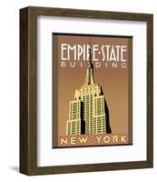 Empire State Building-Brian James-Framed Art Print