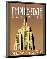 Empire State Building-Brian James-Mounted Art Print