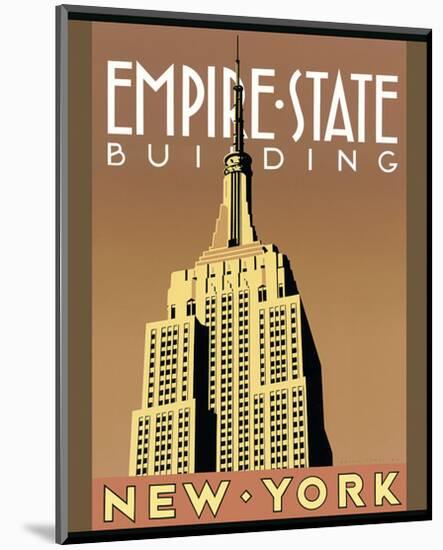 Empire State Building-Brian James-Mounted Art Print