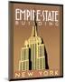 Empire State Building-Brian James-Mounted Art Print