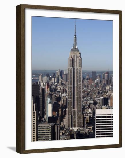 Empire State Building-Richard Drew-Framed Premium Photographic Print