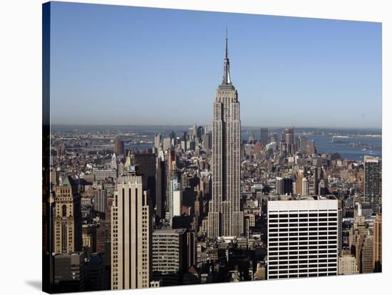 Empire State Building-Richard Drew-Stretched Canvas