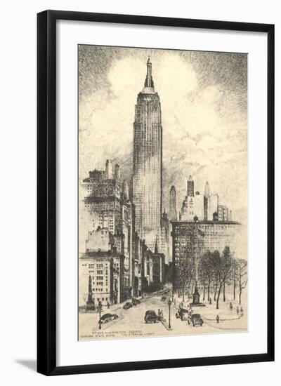 Empire State Building-null-Framed Art Print