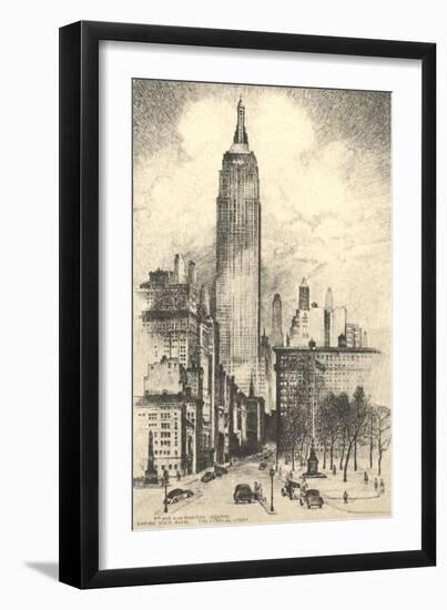 Empire State Building-null-Framed Art Print