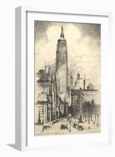 Empire State Building-null-Framed Art Print