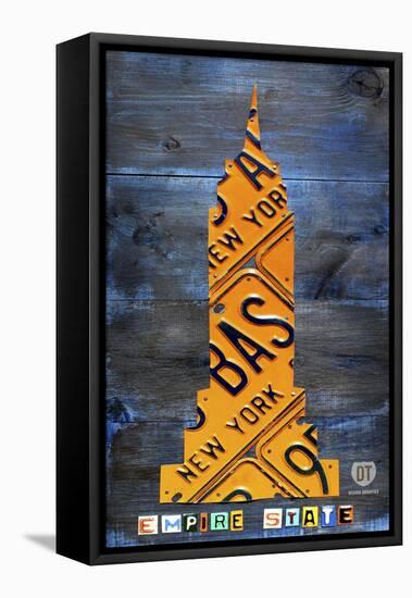 Empire State Building-Design Turnpike-Framed Stretched Canvas