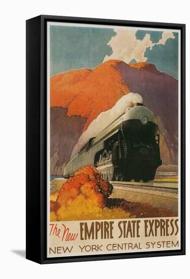 Empire State Express Sleek Train-null-Framed Stretched Canvas