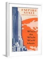 Empire State Observatories, New York City-null-Framed Art Print