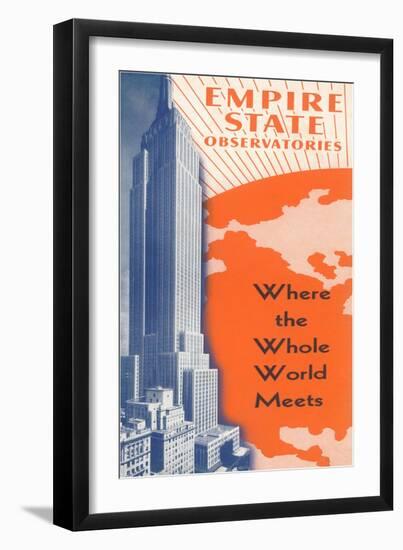 Empire State Observatories, New York City-null-Framed Art Print