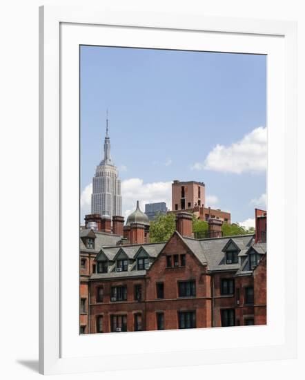 Empire State seen from the High Line. Manhattan, New York.-Tom Norring-Framed Photographic Print