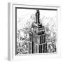 Empire State Sketch-Shelley Lake-Framed Art Print