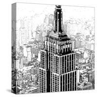 Empire State Sketch-Shelley Lake-Stretched Canvas