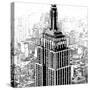 Empire State Sketch-Shelley Lake-Stretched Canvas