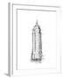 Empire STATE Sketch-OnRei-Framed Art Print