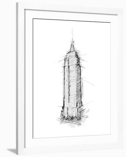 Empire STATE Sketch-OnRei-Framed Art Print