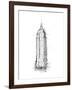 Empire STATE Sketch-OnRei-Framed Art Print